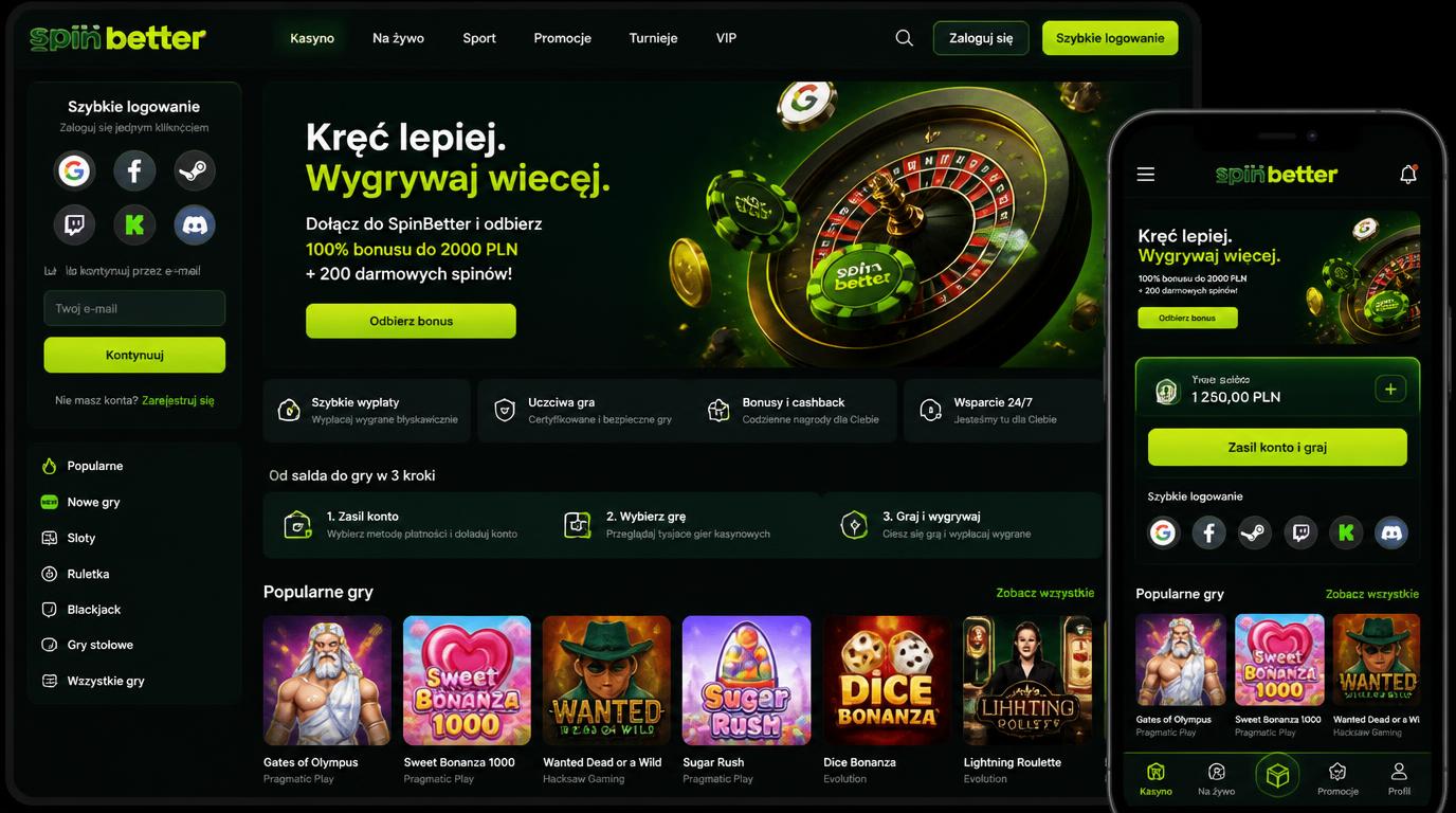 Gdzie w tym siedzi Spinbetter Casino